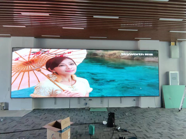 新沂P1.53led小间距屏安装案例